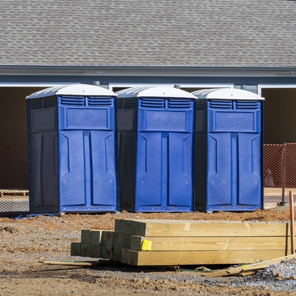 how can i report damages or issues with the porta potties during my rental period in Pace